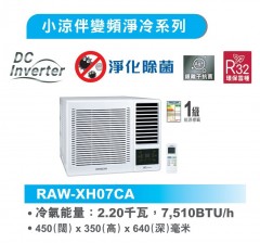 Hitachi 日立 RAW-XH07CA 3/4匹 變頻窗口式冷氣機-1級能源標籤