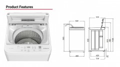Hitachi 日立 LTL065SM00WH 6.5公斤日式全自動洗衣機(高低水位)