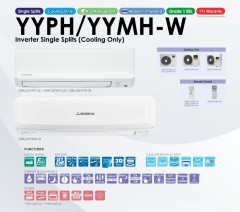 Mitsubishi 三菱重工 SRK18YYPH-W 2匹變頻淨冷分體式冷氣機