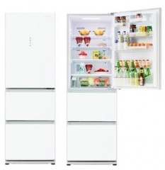 Panasonic 樂聲 NR-C370GH-W3 398公升 ECONAVI智慧節能三門雪櫃 (雪亮白)