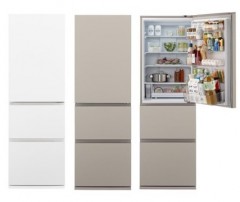 Panasonic 樂聲 NR-C371H-C3/W3 365公升 ECONAVI智慧節能三門雪櫃 (大象灰/無印白)
